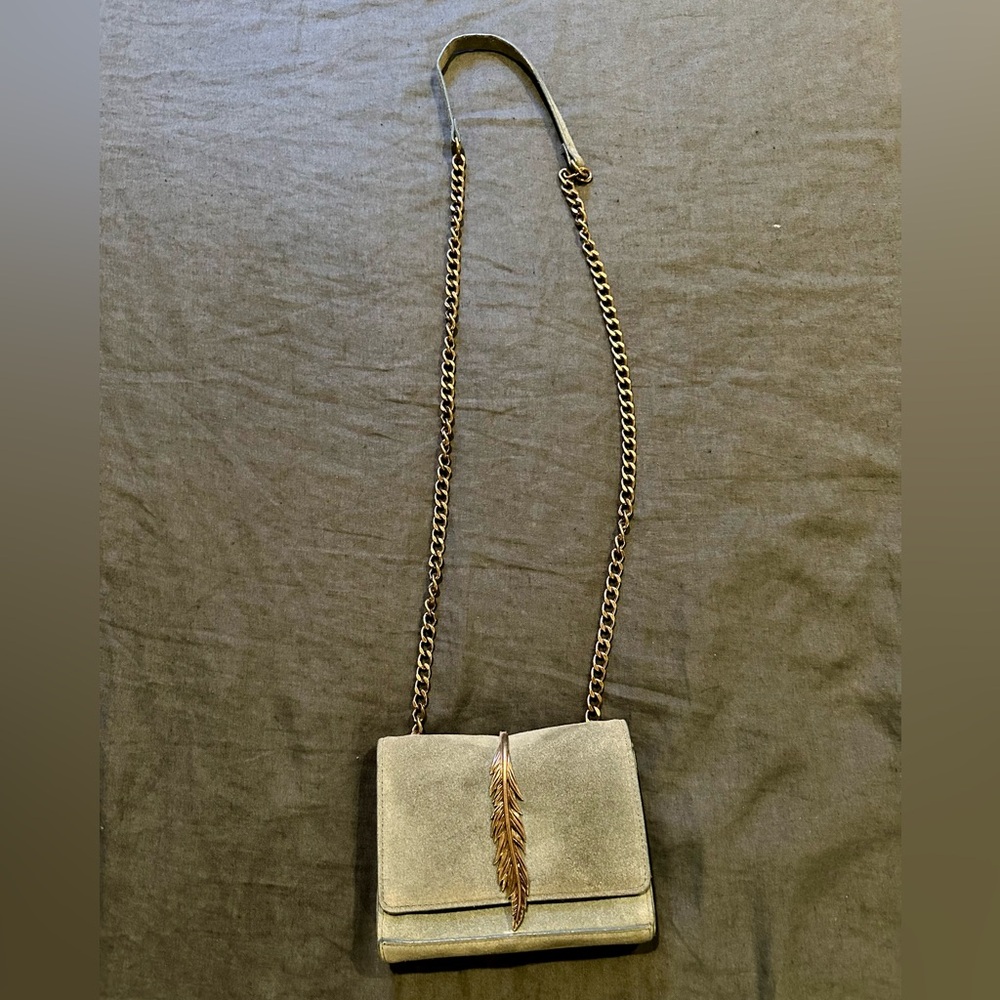 Blue Suede Purse (Zara)